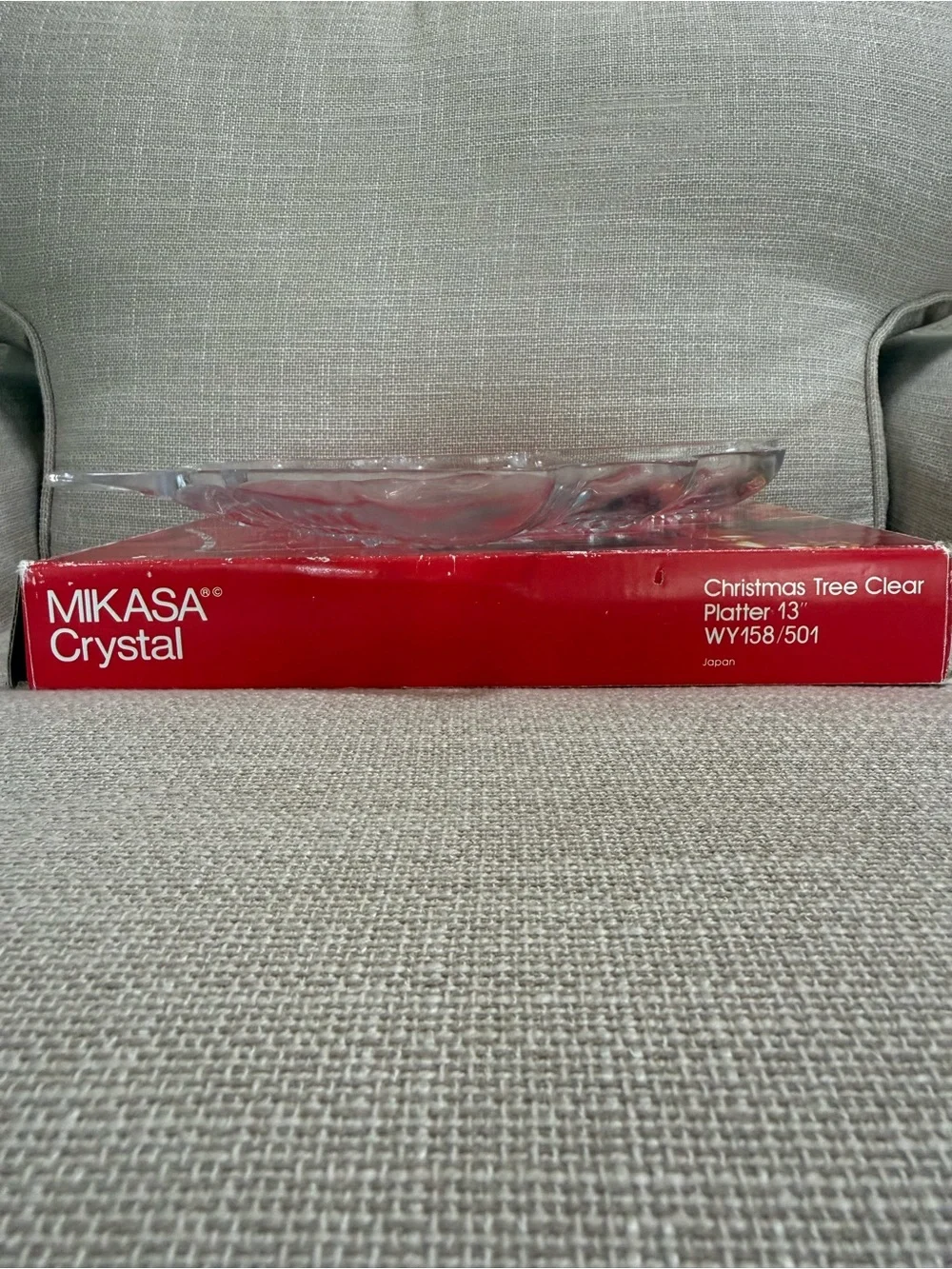 Mikasa Crystal Christmas Tree Platter WY158/501